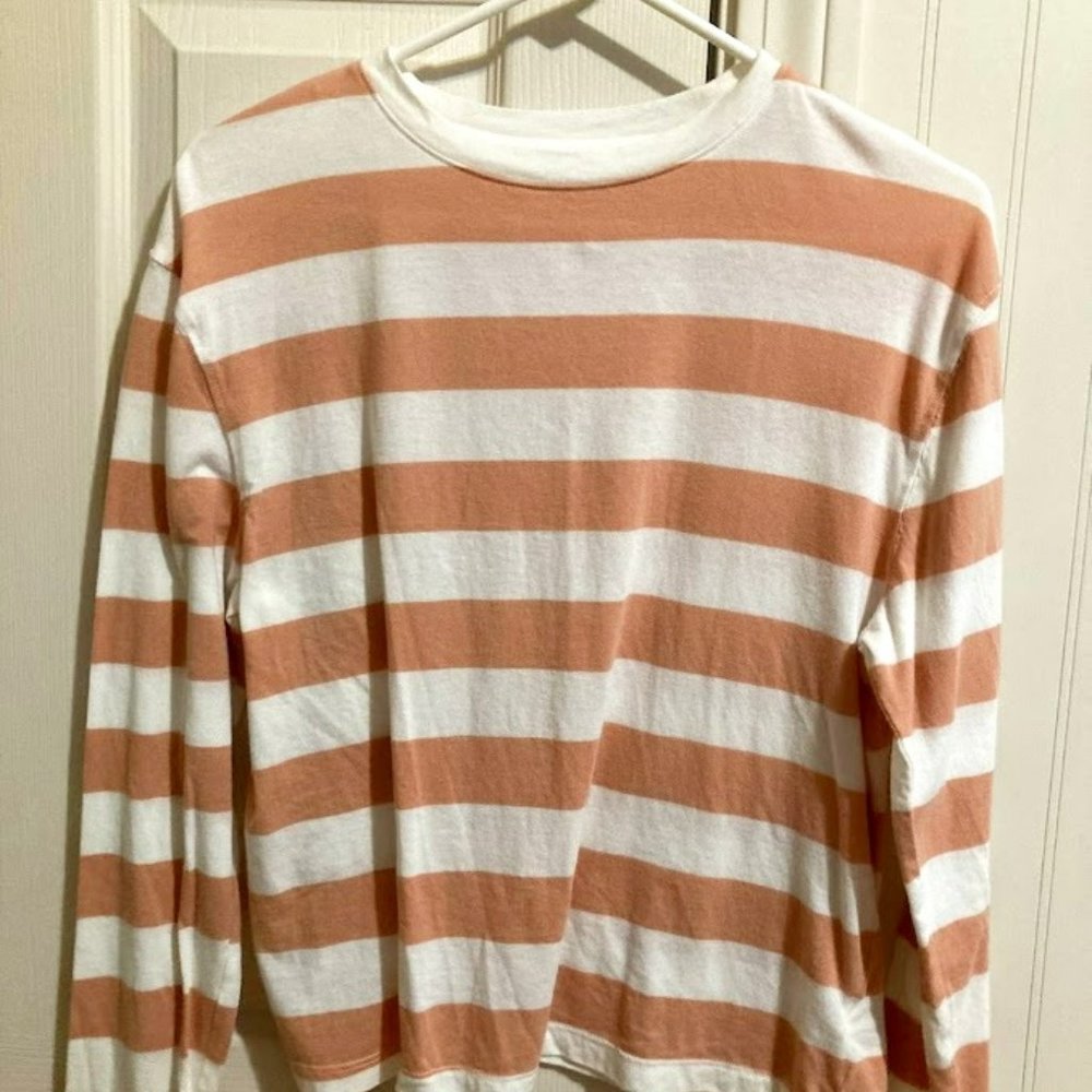 A New Day Pink & White Striped Shirt